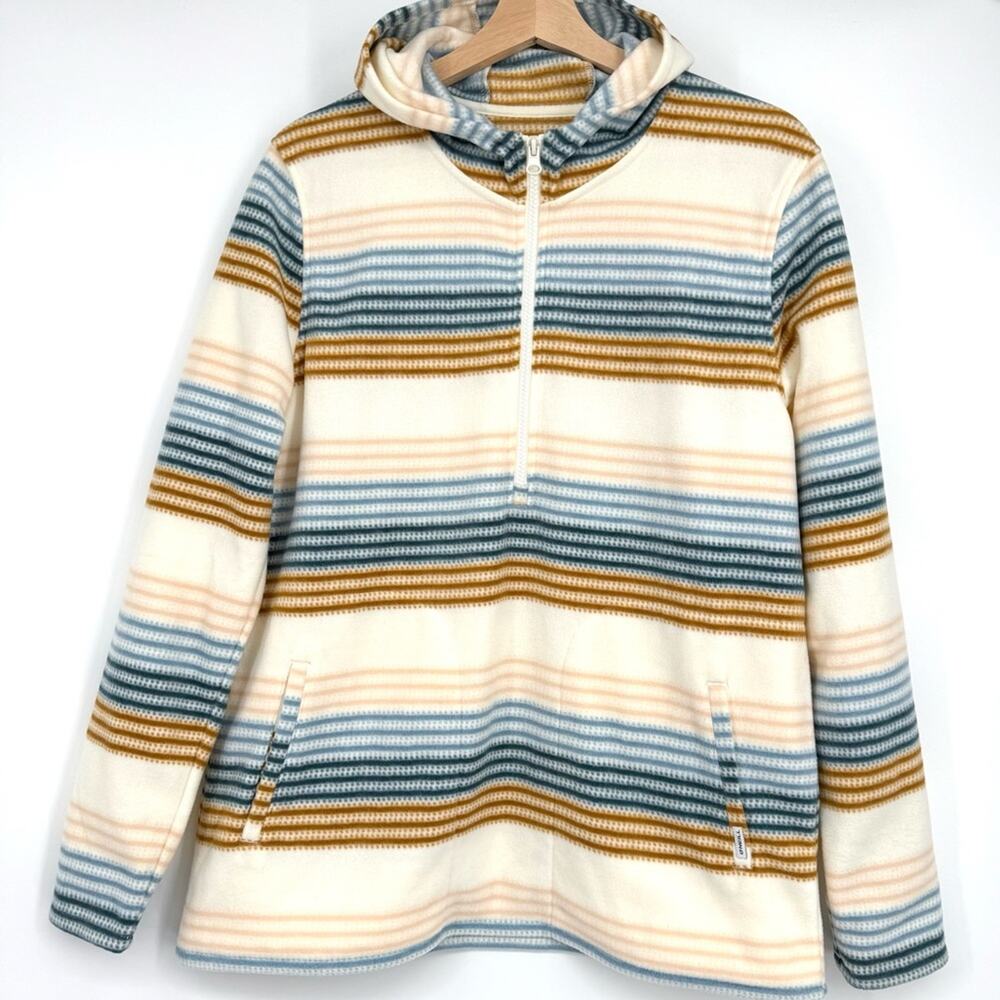 O'Neill Women's Half Zip Soft Brushed Fleece Front Pocket Hoodie Top‎ Size M